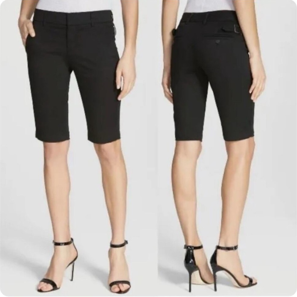 Vince Side Buckle Cargo Gray Bermuda Shorts